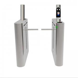 Entrance Access Control System SS304 Stainless Steel Drop Arm Barrier Optical One Arm Turnstile