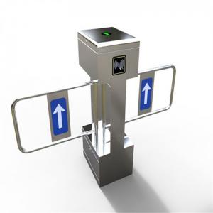 Full automatic waist height speedgates optical barriers swing double arm turnstile