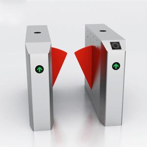 Flap Barrier Turnstile 304 Stainless Steel Semi-automatic Security Turnstile Flap Barrier Gate